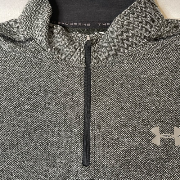 Men’s XL/TG/EG Under Armour Long sleeve pull over Gray Threadborne Shirt. - Picture 7 of 10